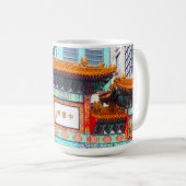 Chinatown in Washington DC. USA Kaffeetasse (VorderseiteRechts)