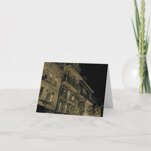 Chinatown nachts karte (Vorderseite)