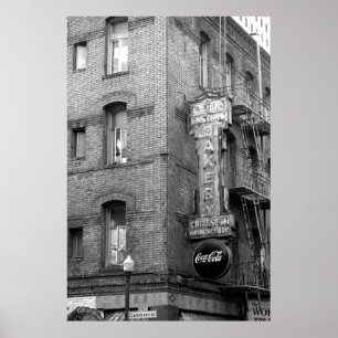 Chinatown Neon Nostalgic San Francisco Poster