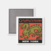 Chinatown New York Magnet (Vorderseite/Rückseite)