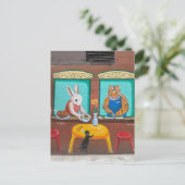 Chinatown NYC Postcard - Tiermauerwerk Postkarte (Stehend Vorderseite)