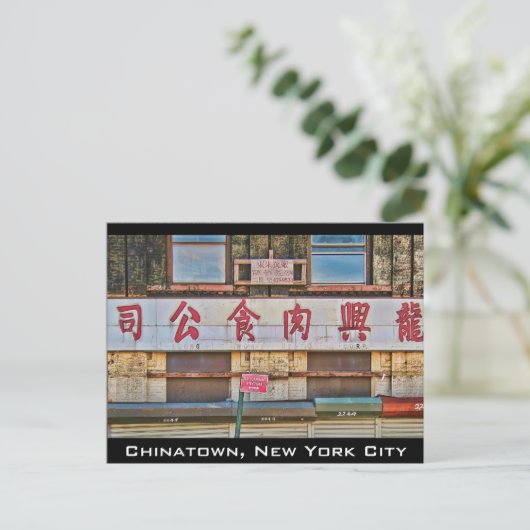 Chinatown, NYC Postkarte (Stehend Vorderseite)