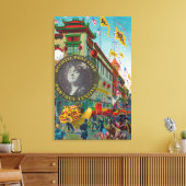 Chinatown Parade für Kletterhexen: Leinwanddruck (Insitu (Wohnzimmer))