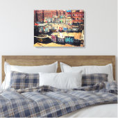 Chinatown Rooftop Graffiti Leinwanddruck (Insitu (Schlafzimmer))