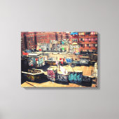 Chinatown Rooftop Graffiti Leinwanddruck (Vorderseite)