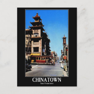 Chinatown, San Francisco, Kalifornien, Vintage Postkarte