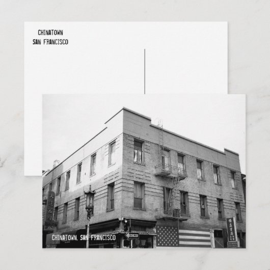 Chinatown, San Francisco Postkarte (Vorne/Hinten)