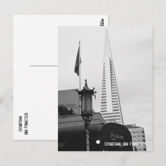 Chinatown, San Francisco Postkarte (Vorne/Hinten)