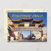 Chinatown's Friendship Archway in Washington, D.C. Postkarte (Vorne/Hinten)