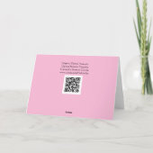 Chince Blossom Gouache Art Note Card Karte (Rückseite)