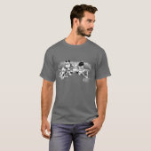 ChinChatComics Zombie-Angriffs-Chinchillas T-Shirt (Vorne ganz)
