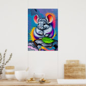 Chinchilla Art Poster (Küche)