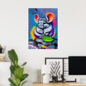 Chinchilla Art Poster (Heimbüro)