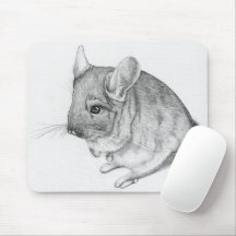 Chinchilla auf Mauspad
