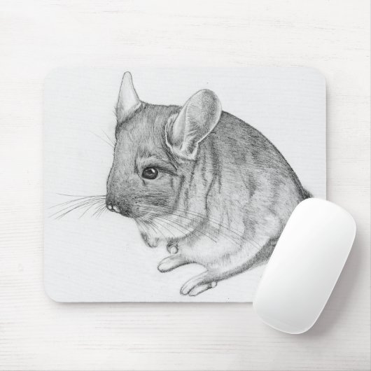 Chinchilla auf Mauspad (Mit Mouse)