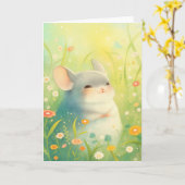 Chinchilla Blissful Garden Karte (Gelbe Blume)