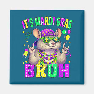 Chinchilla bruh Mardi Gras Jungen Mädchen Kinder K Magnet