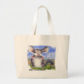 Chinchilla Cartoon Funny Tote Bag Jumbo Stoffbeutel (Vorne)