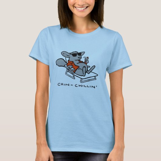 Chinchilla chinchillin Damen-Spitze T-Shirt (Vorderseite)