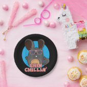 Chinchilla Chinchillin I Cool Sonnenbrille Geschen Pappteller (Party)