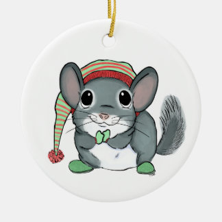 Chinchilla Christmas Tree Ornament