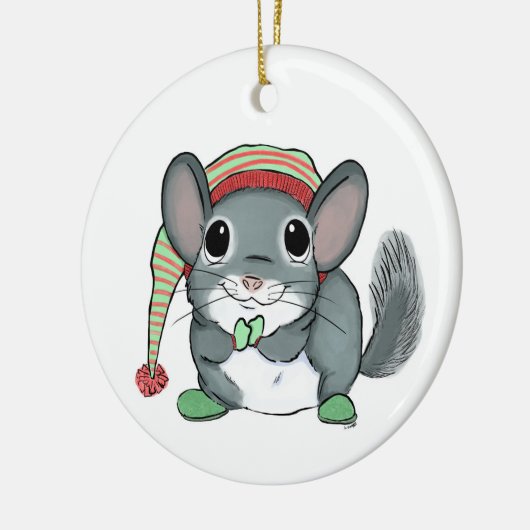 Chinchilla Christmas Tree Ornament (Links)