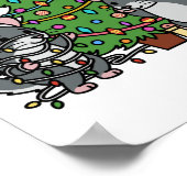 Chinchilla Christmas Tree Poster (Ecke)