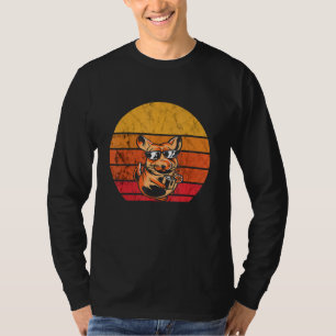 Chinchilla Drink Haustier Vintag Sunset Chinchilla T-Shirt