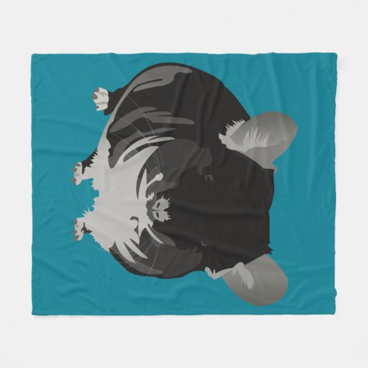 Chinchilla Fleecedecke (Vorderseite (Horizontal))