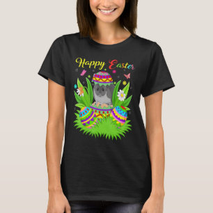 Chinchilla Floral Easter Egg Funny Chinchilla Eu T-Shirt