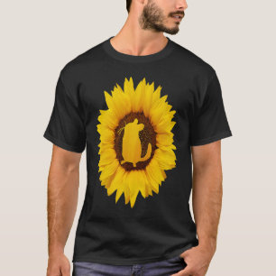 Chinchilla for Women Men Rodent Animal Sunflower T-Shirt
