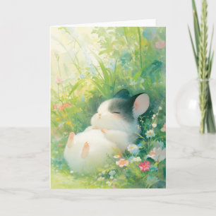 Chinchilla Friedliche Blumige Rast Karte