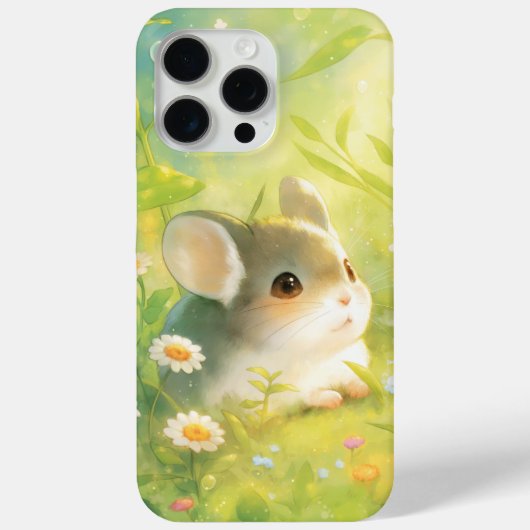 Chinchilla Friedliches florales Nickerchen Case-Mate iPhone Hülle (Rückseite)