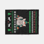 Chinchilla Funny Pet Ugge Weihnachtskurat Fleecedecke (Vorderseite (Horizontal))