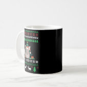 Chinchilla Funny Pet Ugge Weihnachtskurat Kaffeetasse (Vorderseite Links)
