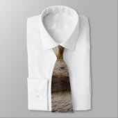 CHINCHILLA FUR DESIGN HORIZONTAL NECK TIE KRAWATTE (Gebunden)
