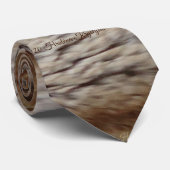 CHINCHILLA FUR DESIGN HORIZONTAL NECK TIE KRAWATTE (Gerollt)