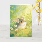 Chinchilla Garden Wonderland Karte (Gelbe Blume)