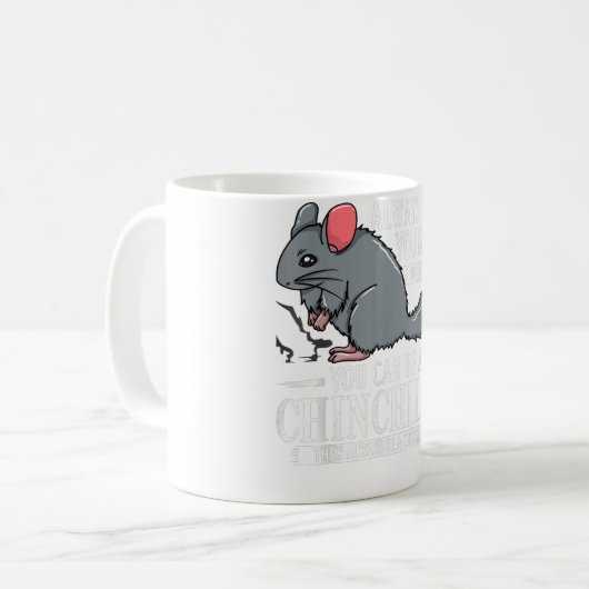 Chinchilla Geschenk Funny Niedliches Haustier Kaffeetasse (Vorderseite Links)