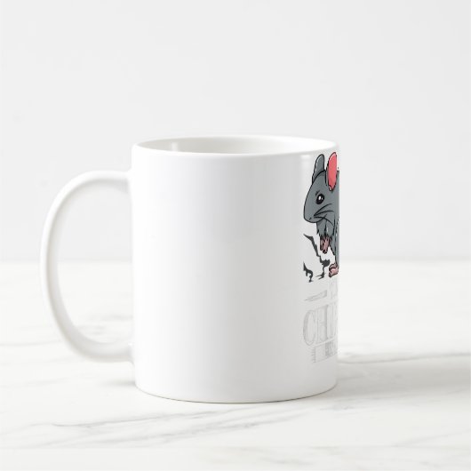 Chinchilla Geschenk Funny Niedliches Haustier Kaffeetasse (Links)