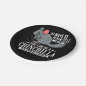 Chinchilla Geschenk Funny Niedliches Haustier Pappteller (Schrägansicht)