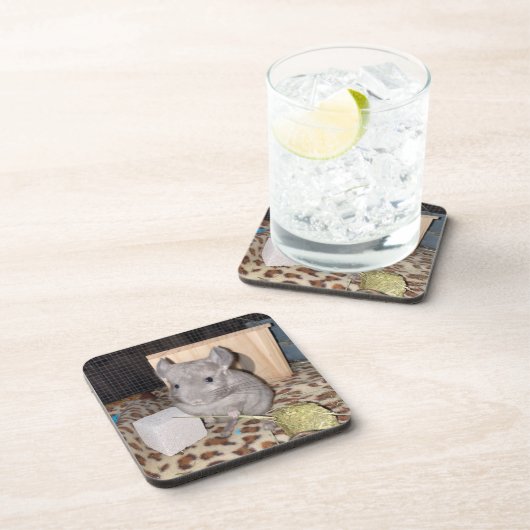 Chinchilla Getränkeuntersetzer (Rechte Seite)