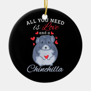 Chinchilla Gift Funny Niedlich Pet Animal Lover Be Keramik Ornament