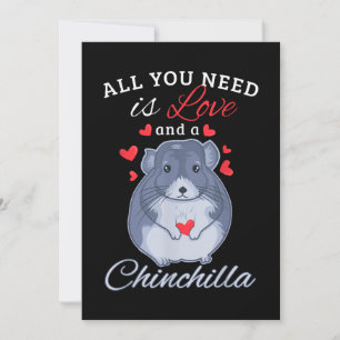 Chinchilla Gift Funny Niedlich Pet Animal Lover Ei Feiertagskarte