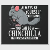 Chinchilla Gift Funny Niedlich Pet Geschenkpapier (Flach)