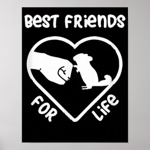 Chinchilla Gift Niedlich Chinchillas-Geschenk Poster