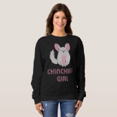 Chinchilla Girl Lady Sweatshirt (Vorne ganz)