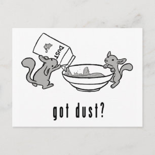 Chinchilla got Staub-Postkarte Postkarte