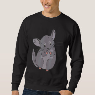 Chinchilla Herren Haustier Sweatshirt