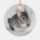 Chinchilla Holding Keramik Ornament (Vorne)